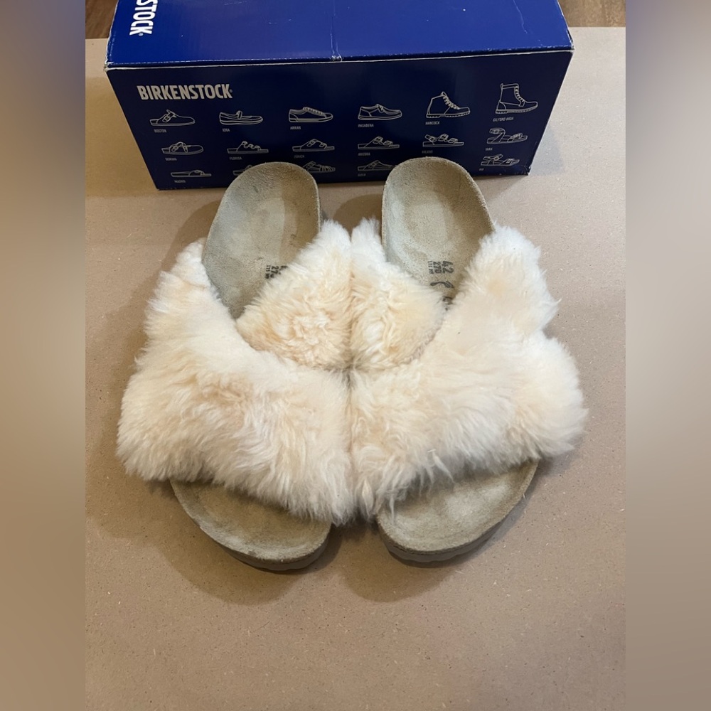 New Birkenstock Daytona Fur Sandal size 42